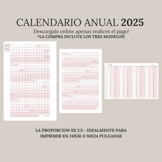 Plan Rose - Calendario Anual 2025