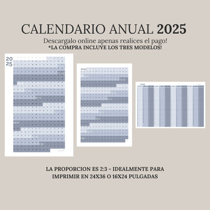 Skyline - Calendario Anual 2025