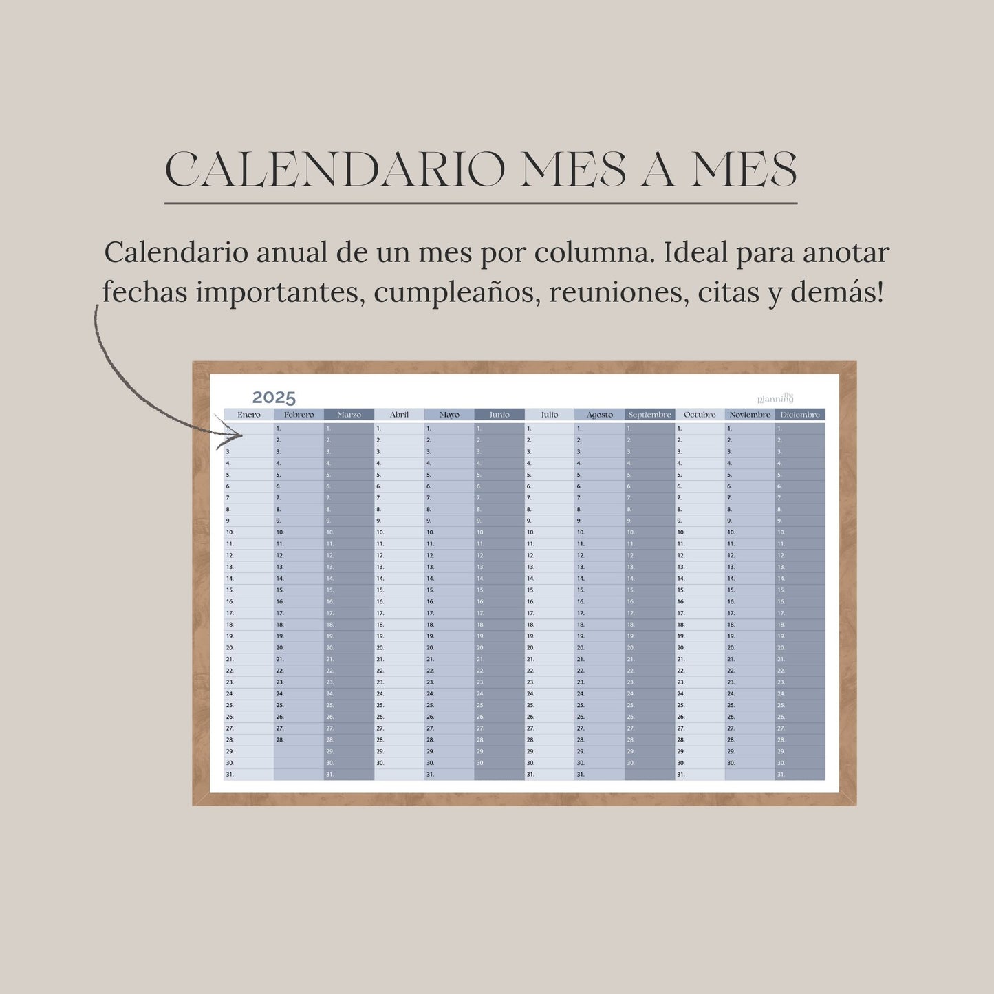 Skyline - Calendario Anual 2025